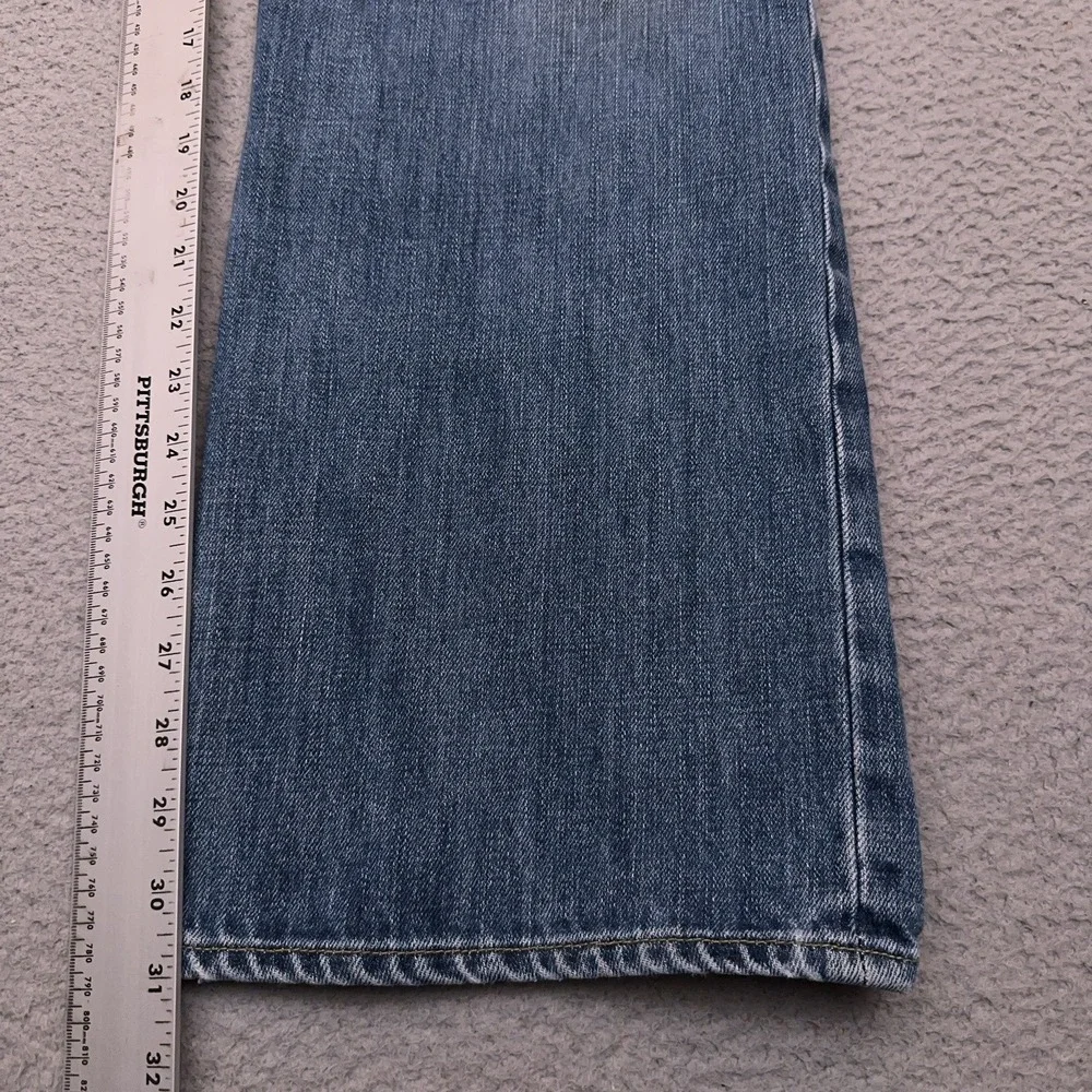 Vintage J.CREW Jeans Men's 35x31 Blue Classic Button Fly Heavyweight Made in USA